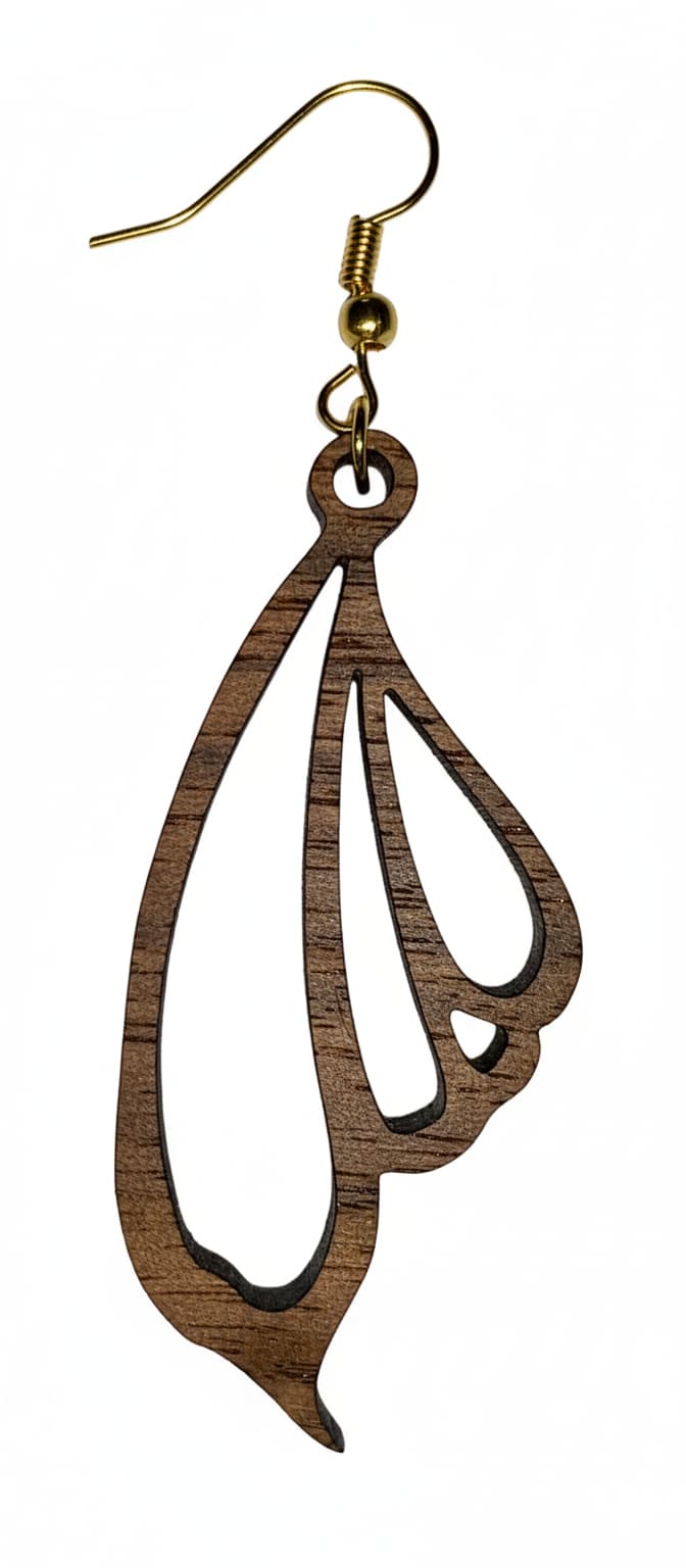 💐🌿 Aile Bohème en Bois de Noyer