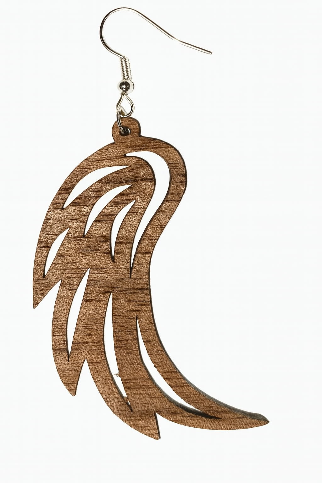 🌿✨ Boucle d’oreille “Aile de Noyer” 🪶 Eulalie